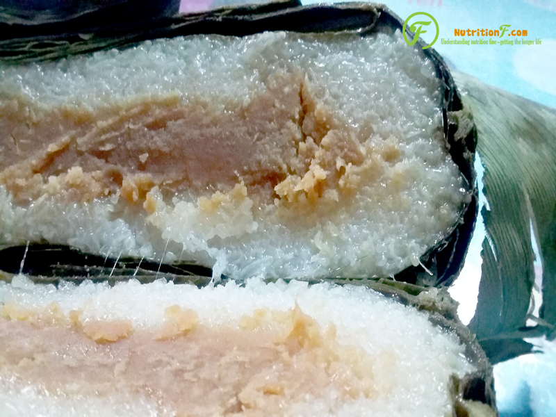 Sticky rice with long grains for rice cake boiled